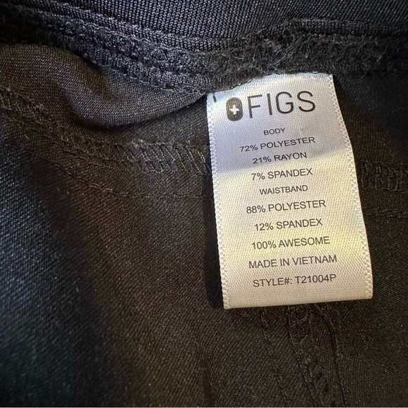 Figs Scrub Pants Sz XXS 2 pairs of black bundle - Picture 6 of 10